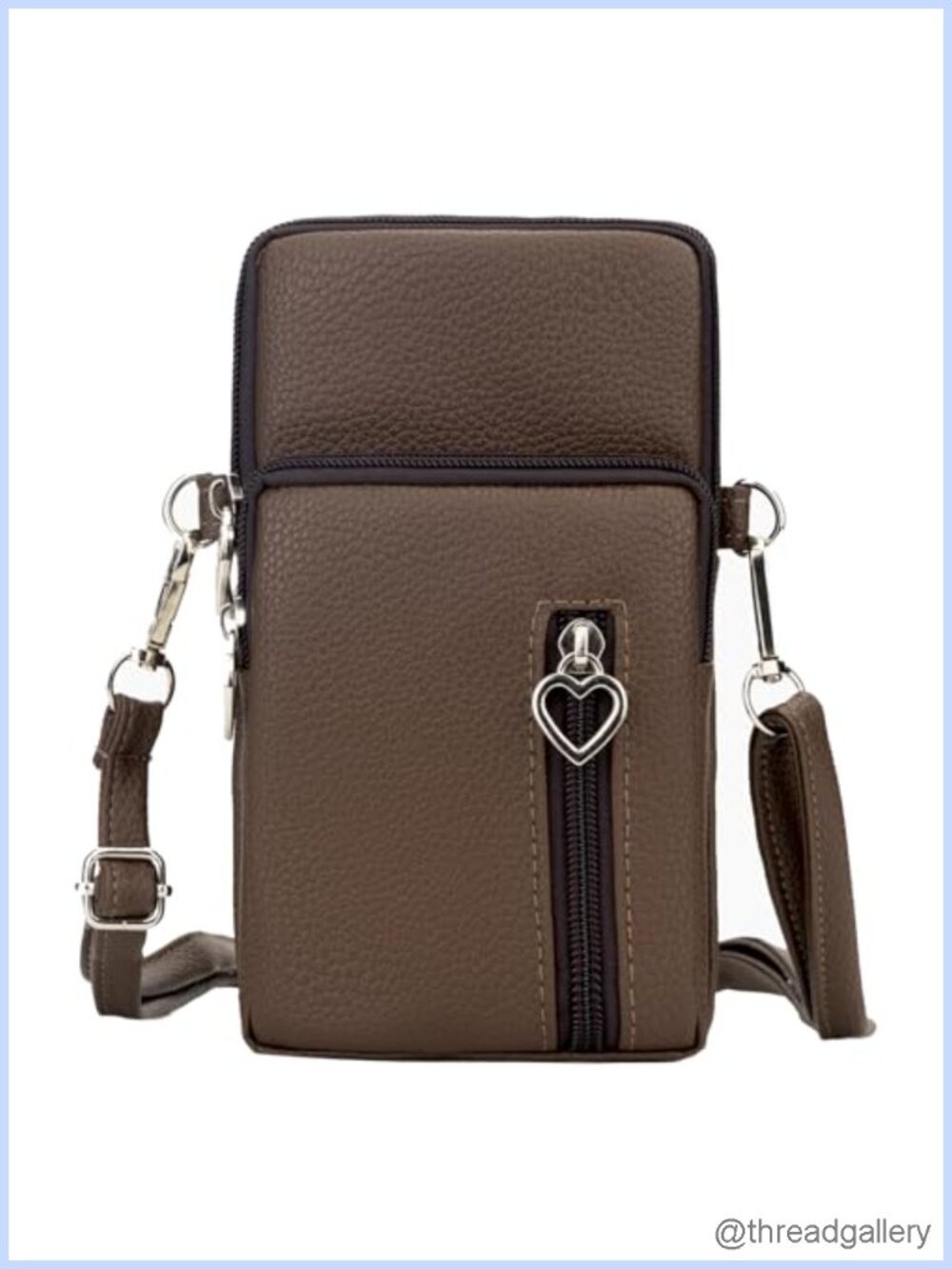 Small Crossbody Bag Vegan Leather Mini Phone Purse Detachable Strap